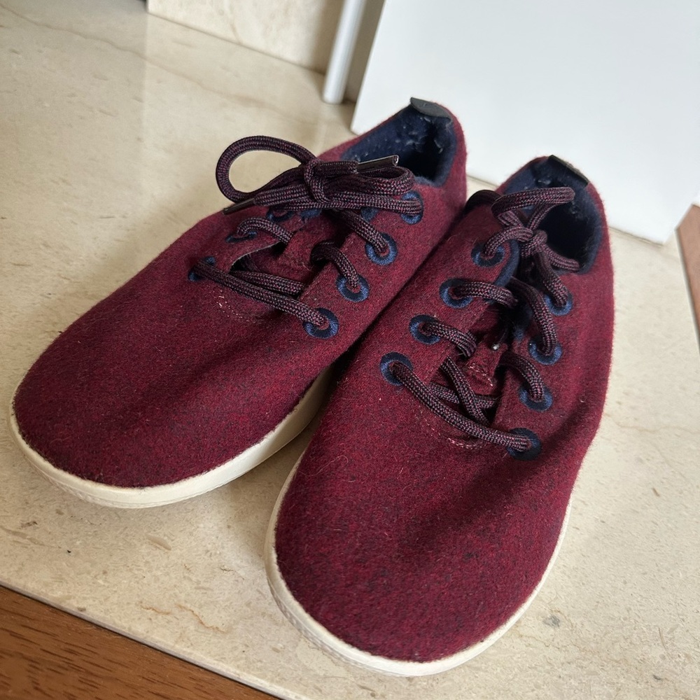 Allbirds Red Athletic Shoes Low-Top Design